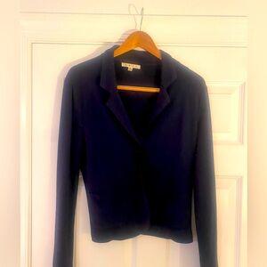 CAbi Navy Women's Knit Blazer